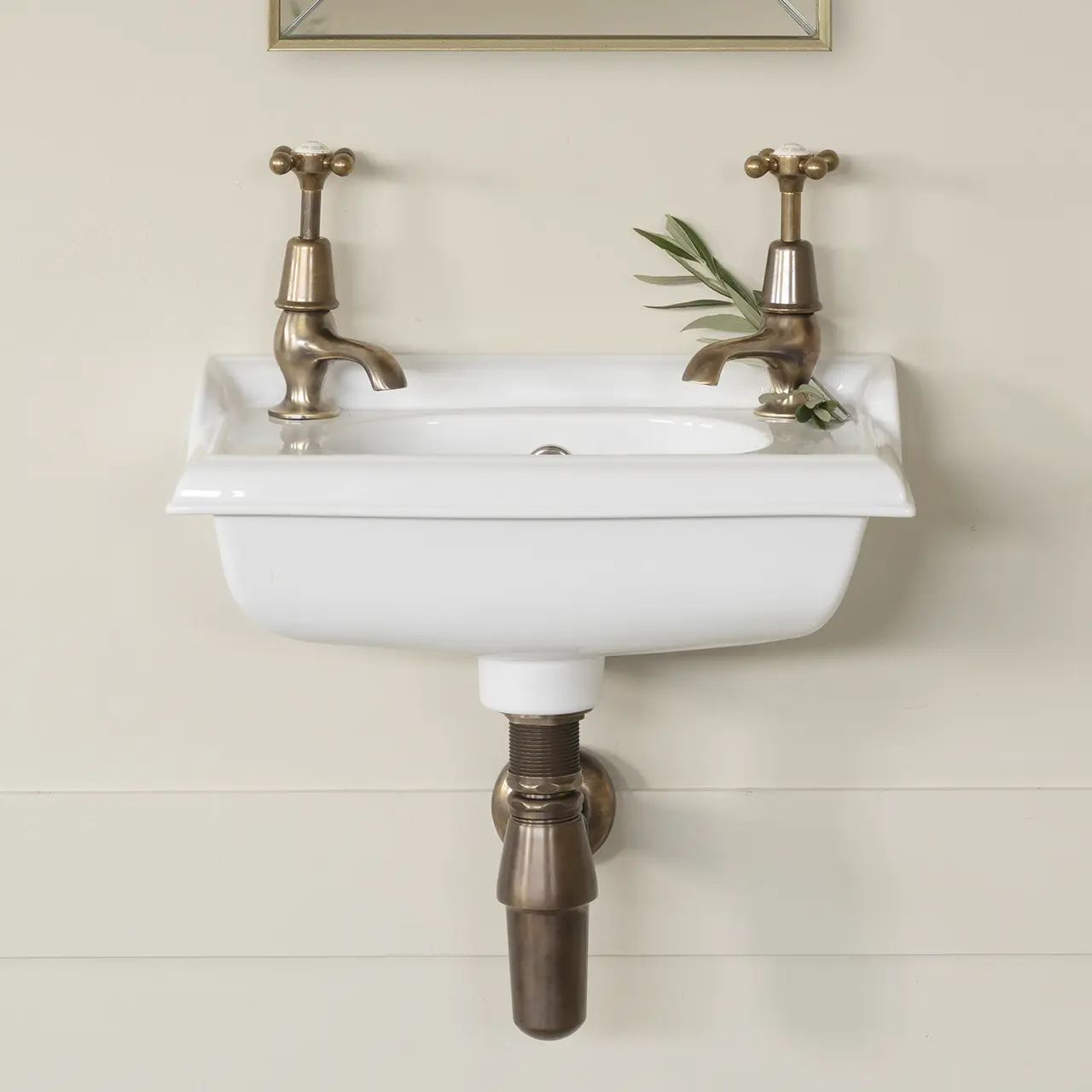 Victoria Petite Cloakroom Basin Aged Brass